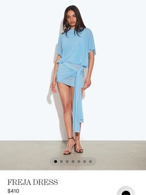 Rat & Boa Freja Mini Dress in Sky Blue